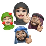 muslim memoji stickers android application logo